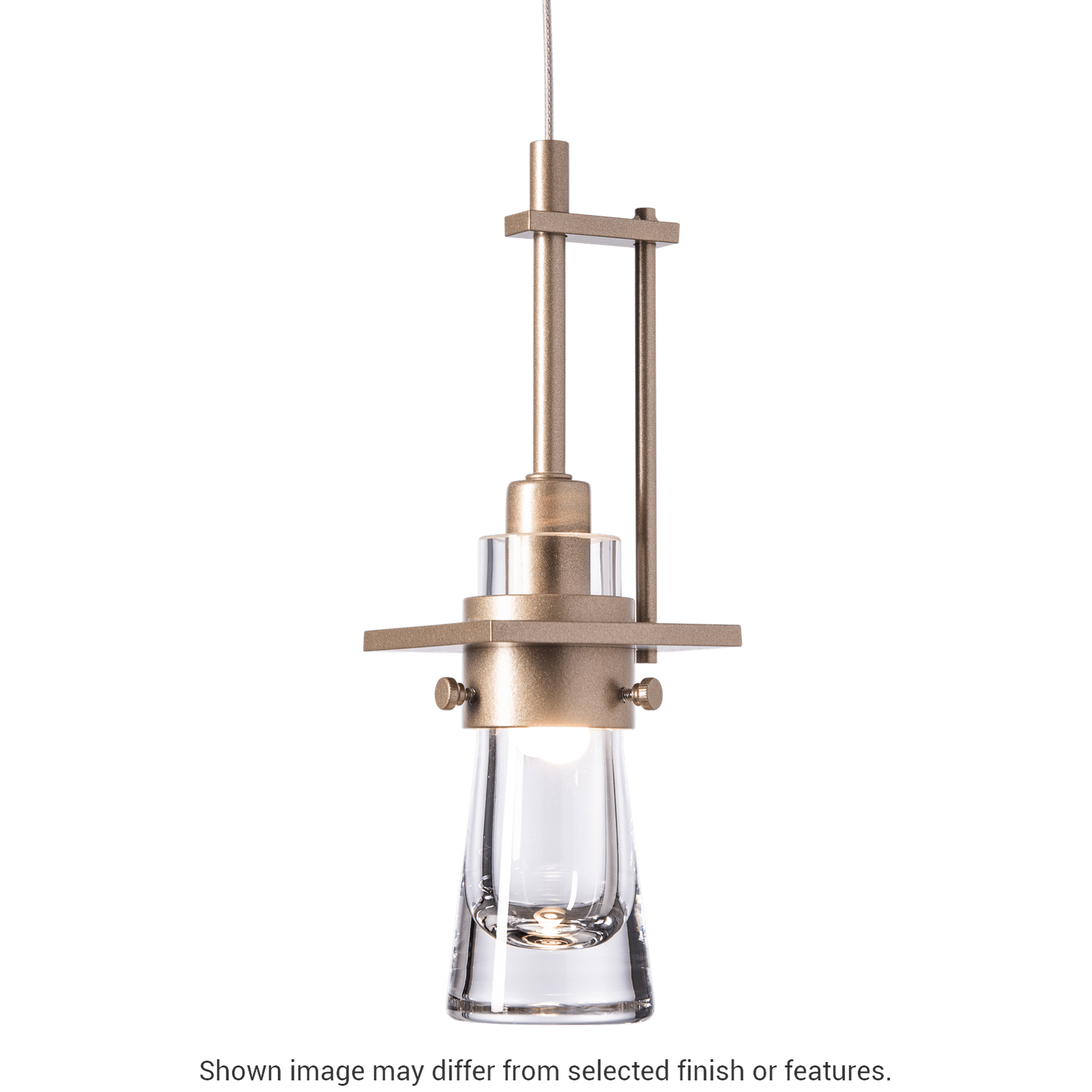 Erlenmeyer Low Voltage Mini Pendant - White by Hubbardton Forge