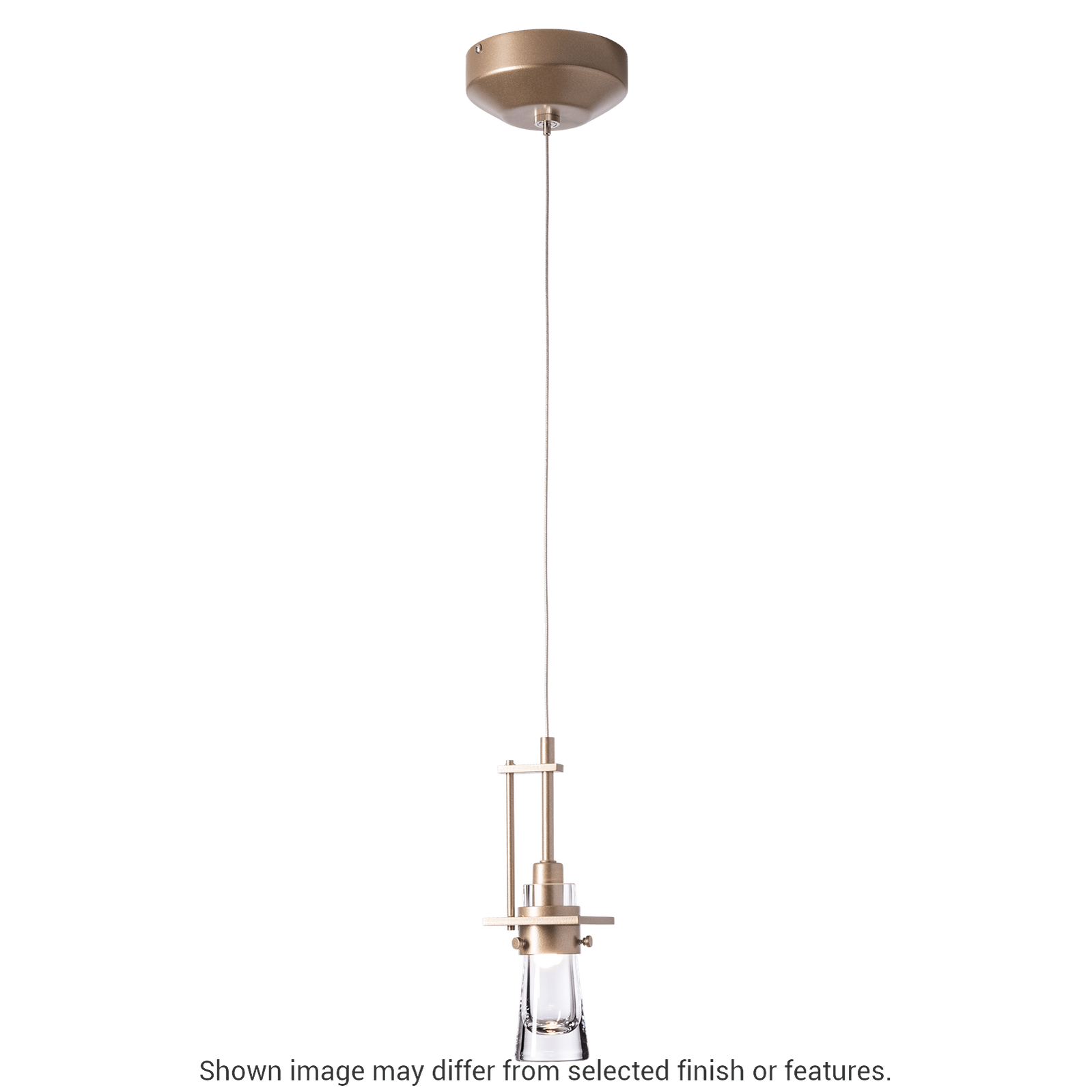 Erlenmeyer Low Voltage Mini Pendant - White by Hubbardton Forge