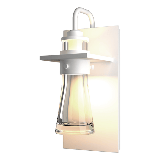 Erlenmeyer Medium Outdoor Sconce - White by Hubbardton Forge