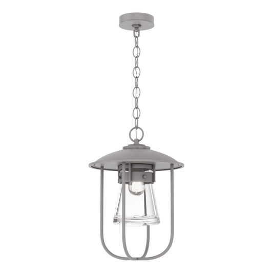 Erlenmeyer Outdoor Pendant - Coastal Burnished Steel by Hubbardton Forge