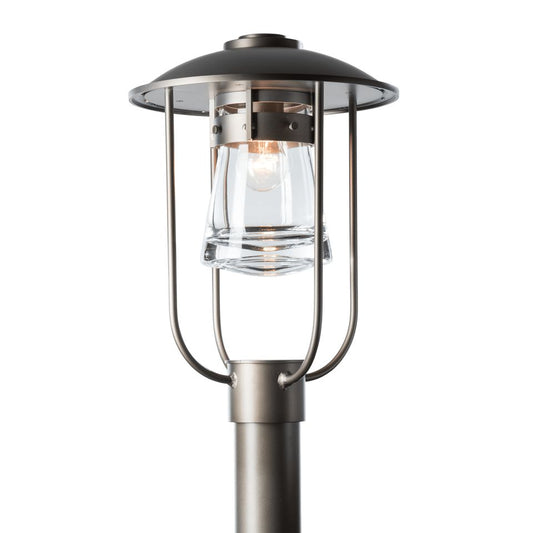 Erlenmeyer Outdoor Post Light - Coastal Dark Smoke by Hubbardton Forge