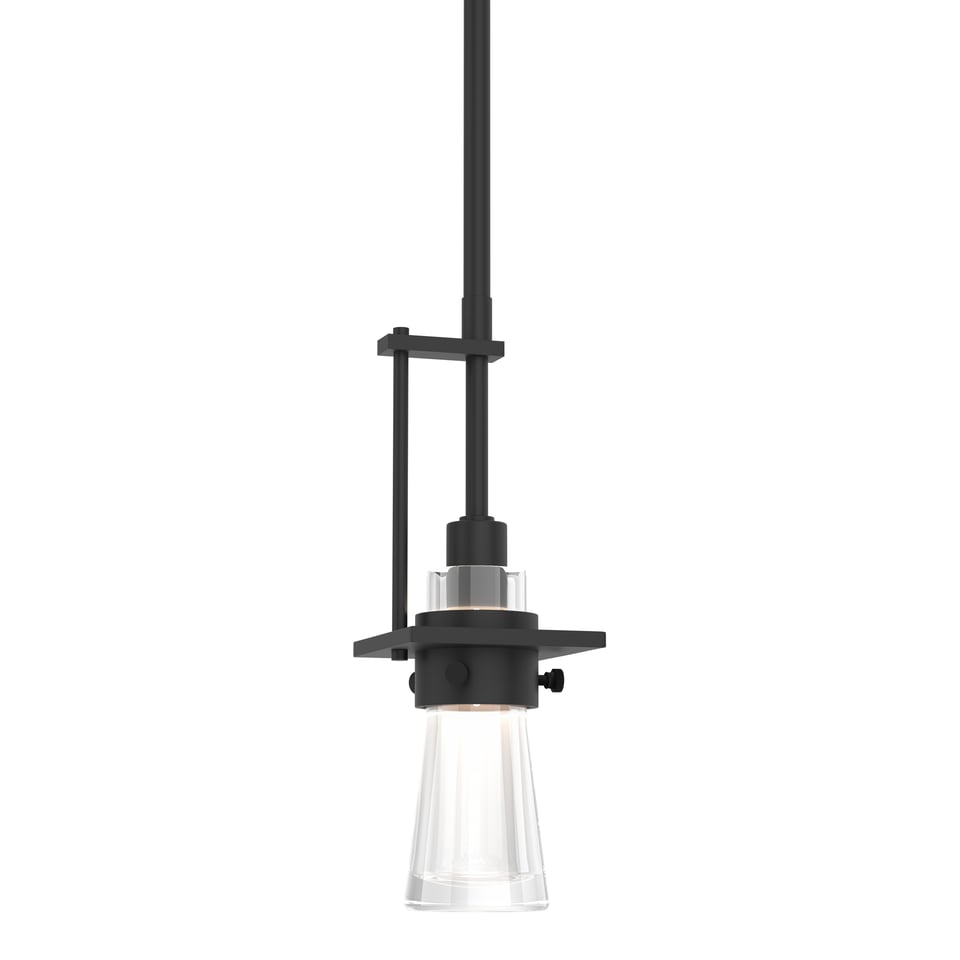 Erlenmeyer Small Mini Pendant - Black by Hubbardton Forge