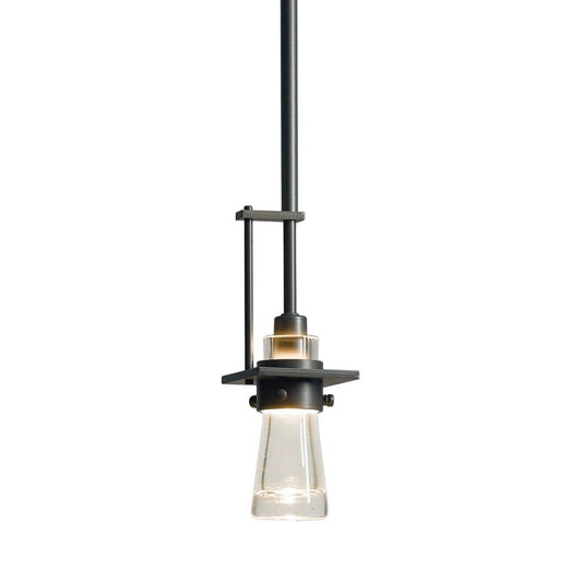 Erlenmeyer Small Mini Pendant - Dark Smoke by Hubbardton Forge