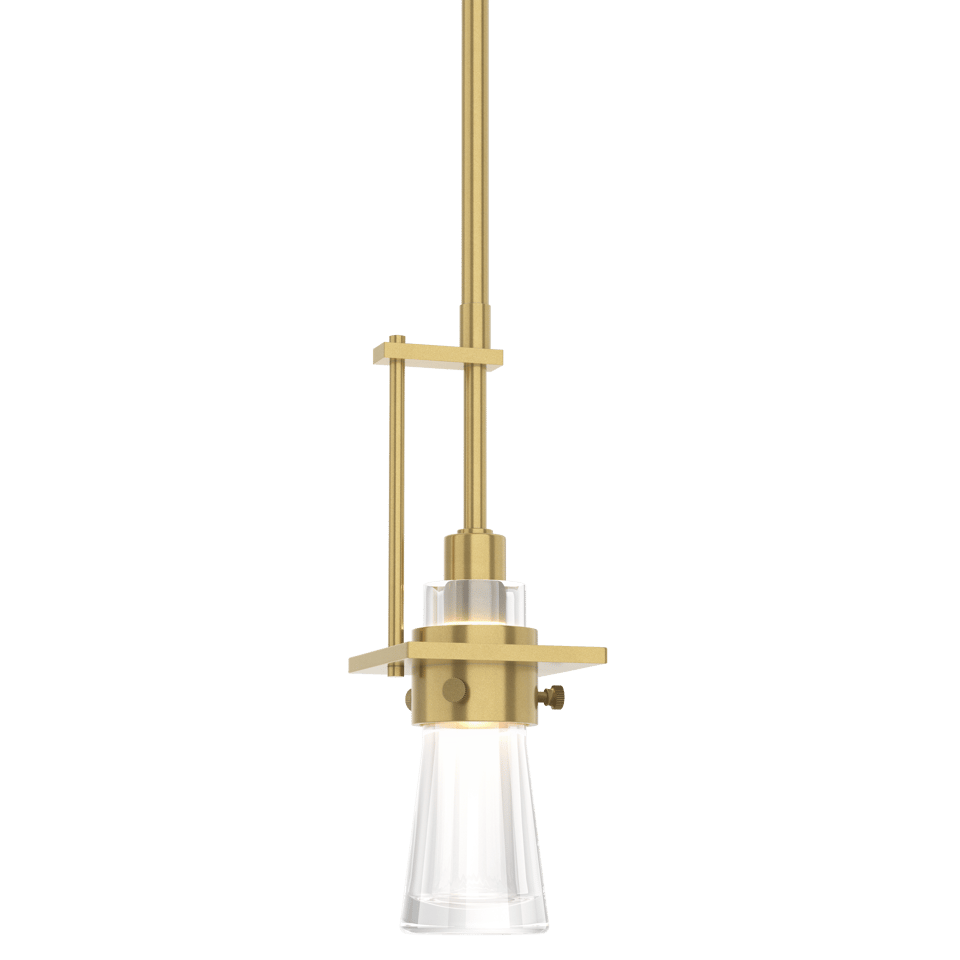 Erlenmeyer Small Mini Pendant - Modern Brass by Hubbardton Forge
