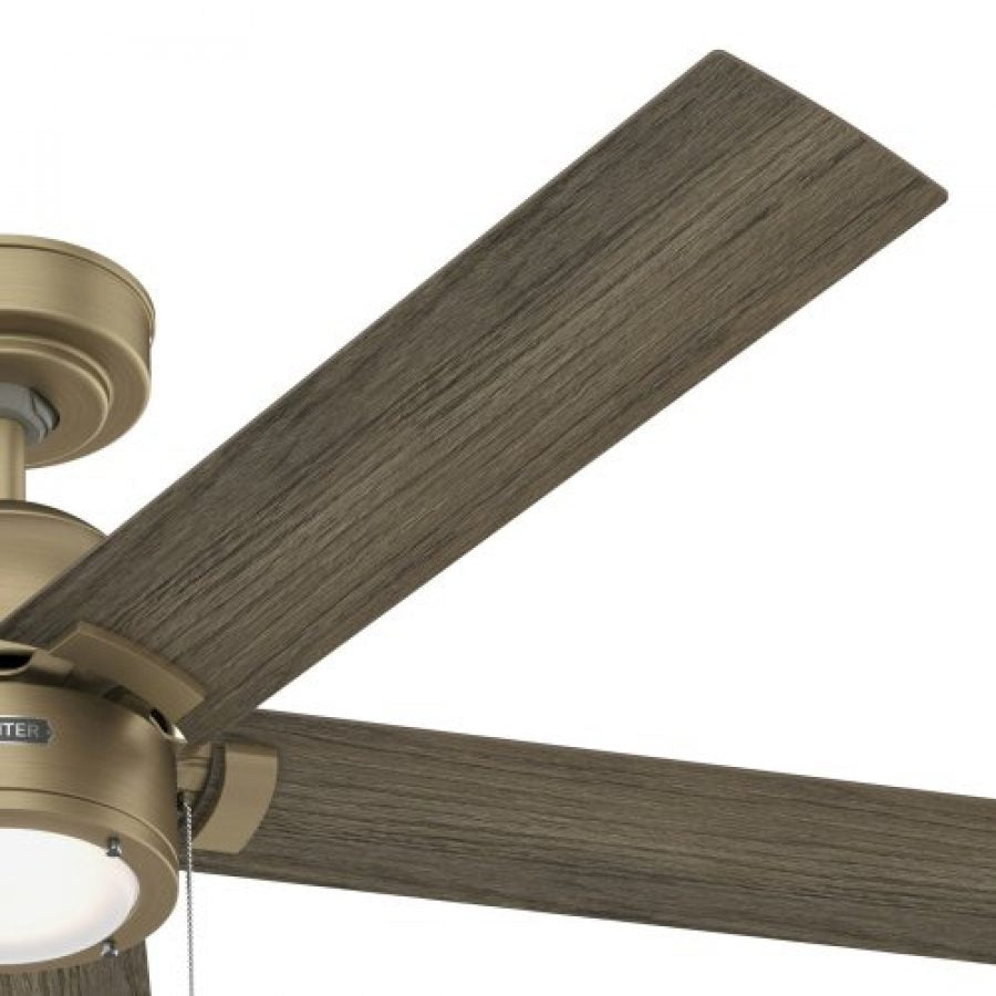 Erling 52" Pull Chain LED Fan - Luxe Gold by Hunter