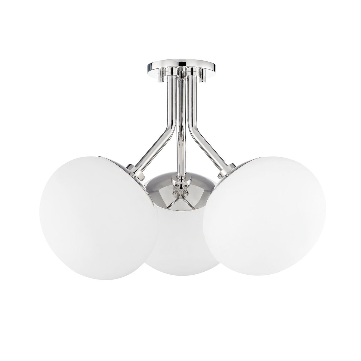 Estee Semi-Flush Ceiling Light - Polished Nickel by Mitzi