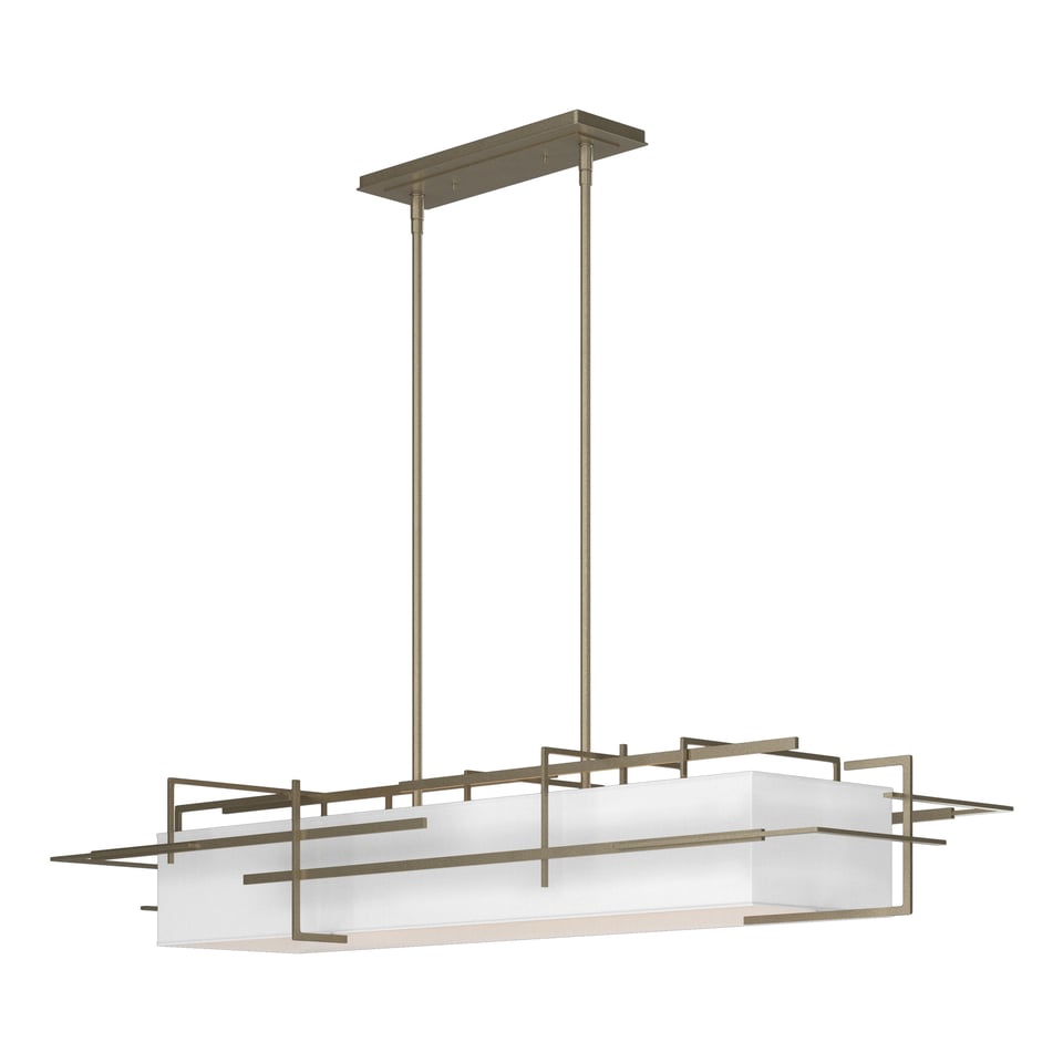 Etch Pendant - Soft Gold - Natural Anna Shade by Hubbardton Forge