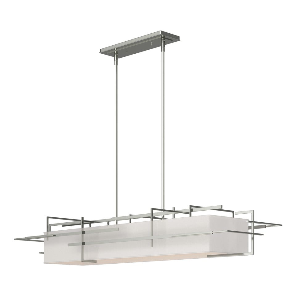 Etch Pendant - Sterling - Flax Shade by Hubbardton Forge