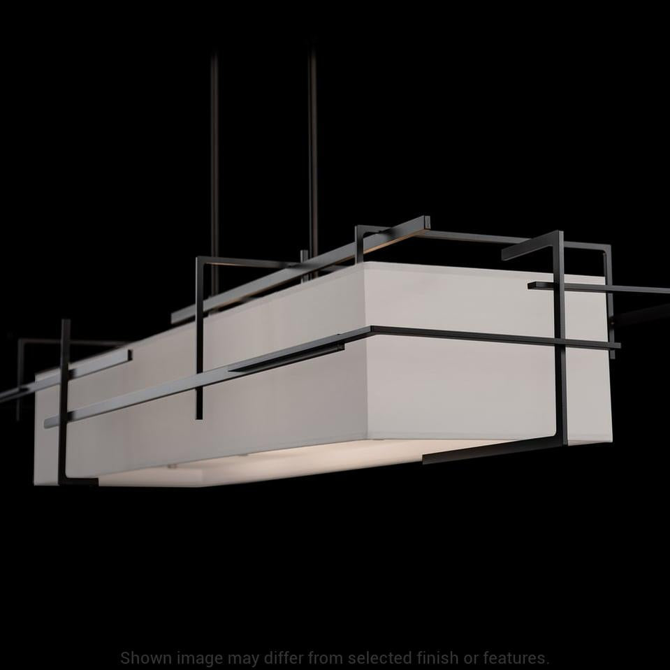 Etch Pendant - White - Natural Anna Shade by Hubbardton Forge