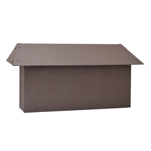 Evergreen Mail Box – Horizontal - EMBL-RB - Rustic Brown by Arroyo Craftsman