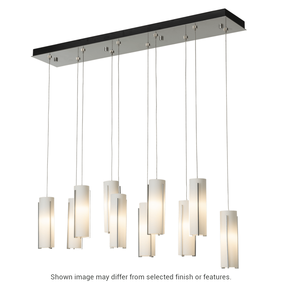 Exos Glass 10-Light Pendant - White - Opal Glass by Hubbardton Forge