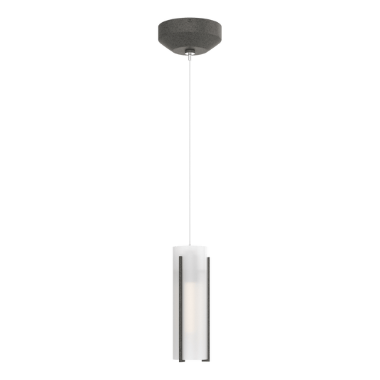 Exos Glass Low Voltage Mini Pendant - Natural Iron - Opal Glass by Hubbardton Forge