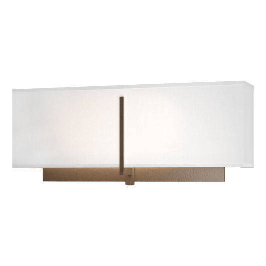 Exos Rectangular Sconce - Bronze - Natural Anna Shade by Hubbardton Forge
