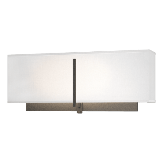 Exos Rectangular Sconce - Natural Iron - Natural Anna Shade by Hubbardton Forge