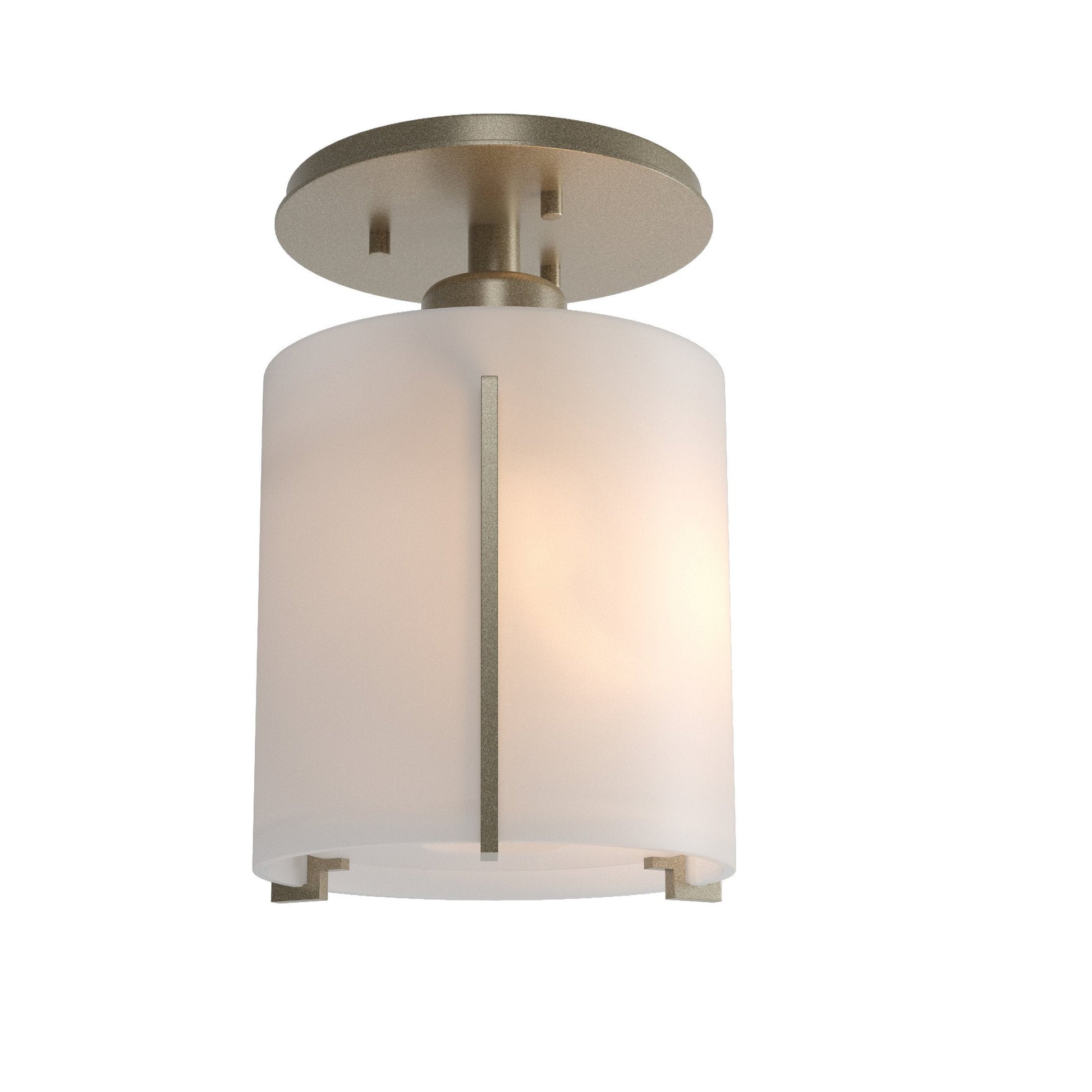Exos Round Semi-Flush - Soft Gold by Hubbardton Forge