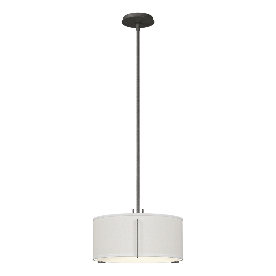 Exos Single Shade Pendant - Natural Iron - Natural Anna Shade by Hubbardton Forge