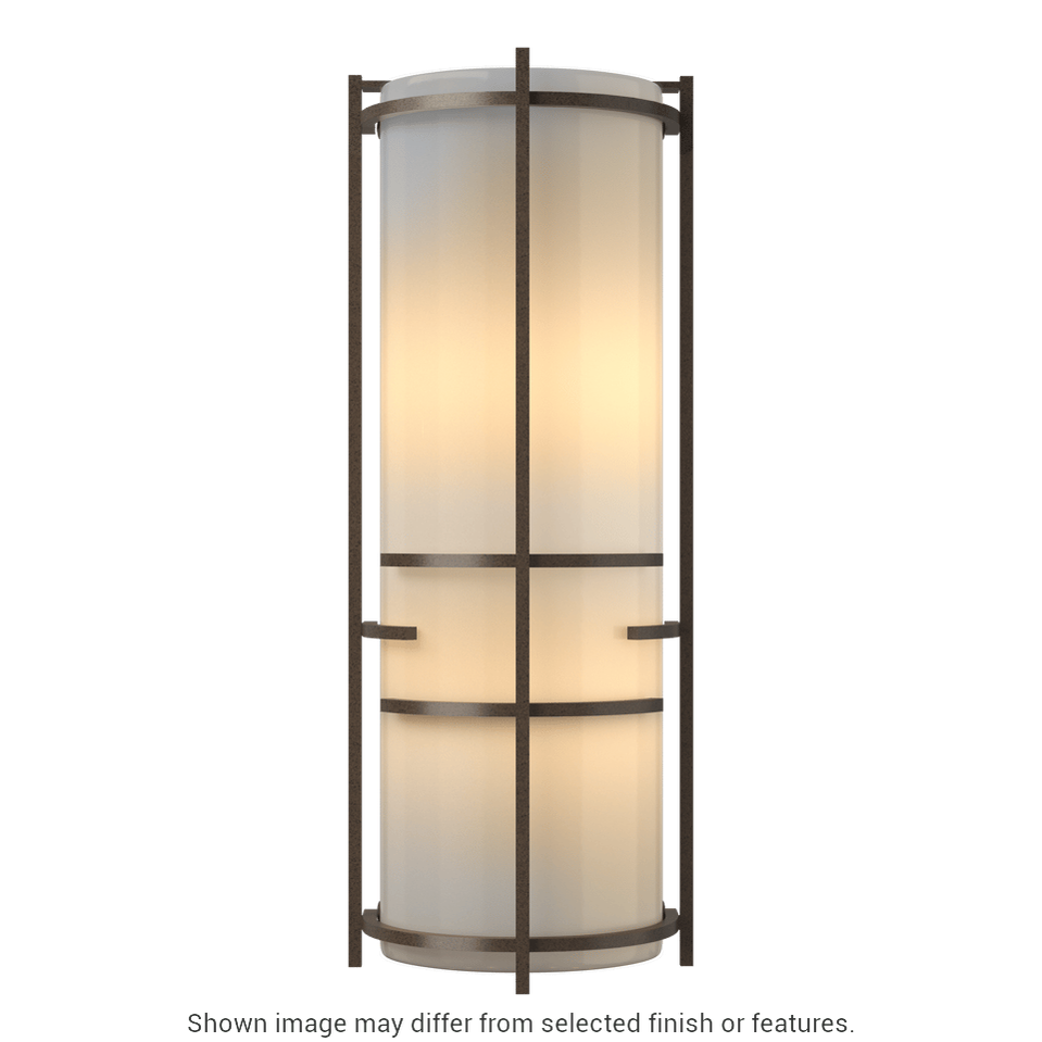 Extended Bars Sconce - White - Ivory Art Glass by Hubbardton Forge