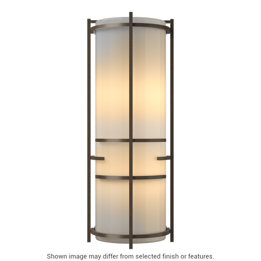 Extended Bars Sconce - White - Ivory Art Glass by Hubbardton Forge