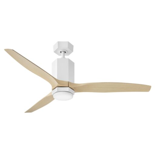 Facet 52" LED Dual Mount Smart Fan - Matte White by Hinkley Lighting