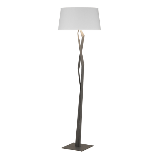 Facet Floor Lamp - Natural Iron - Natural Anna Shade by Hubbardton Forge