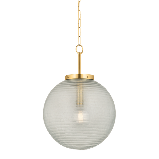 Falls Mills Large Pendant - Aged Brass by Hudson Valley Lighting
