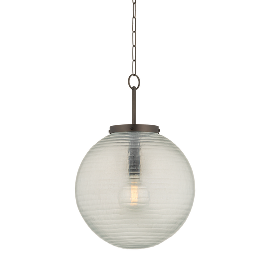Falls Mills Large Pendant - Distressed Bronze by Hudson Valley Lighting