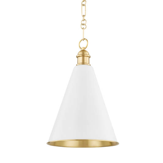 Fenimore Pendant - 1-Light - Aged Brass/Soft White - Mitzi H761701A-AGB/SWH