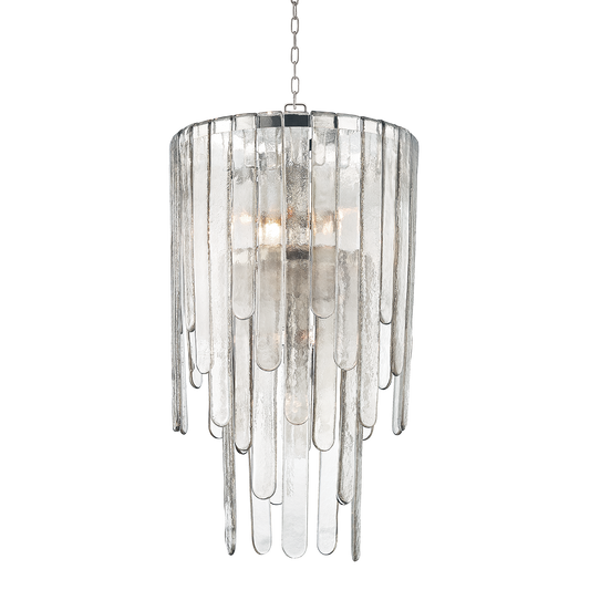 Fenwater Chandelier - 9-Light - Polished Nickel by Hudson Valley Lighting
