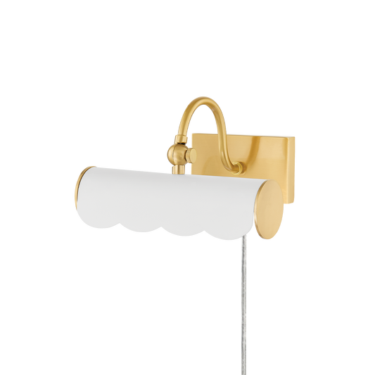 Fifi Small Picture Light - Aged Brass/Soft White - Mitzi HL762101S-AGB/SWH