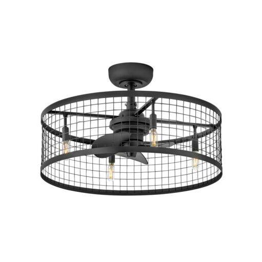 Finnigan 24" LED Fandelier - Matte Black by Hinkley Lighting