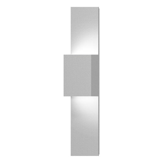 Flat Box Up/Down LED Panel Sconce - Textured White by SONNEMAN