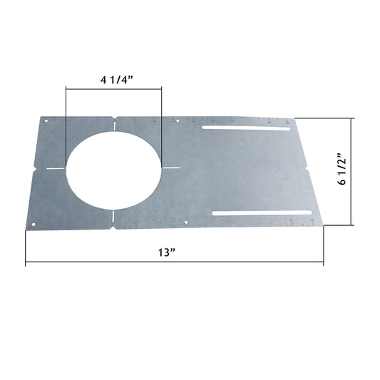 Flat Rough-In Plate for 4" Recessed Ceiling Lights by Lotus LED Lights