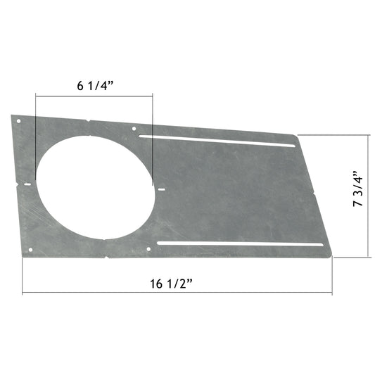 Flat Rough-In Plate with for 6" Recessed Ceiling Lights by Lotus LED Lights