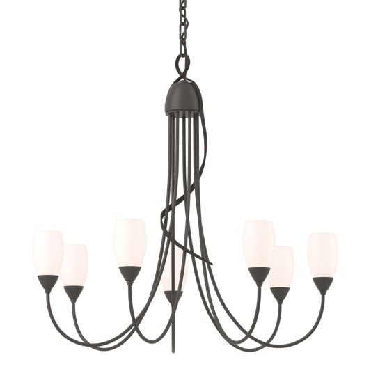 Flora 7-Arm Chandelier - Dark Smoke by Hubbardton Forge