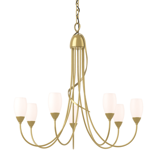 Flora 7-Arm Chandelier - Modern Brass by Hubbardton Forge