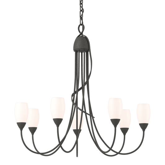 Flora 7-Arm Chandelier - Natural Iron by Hubbardton Forge