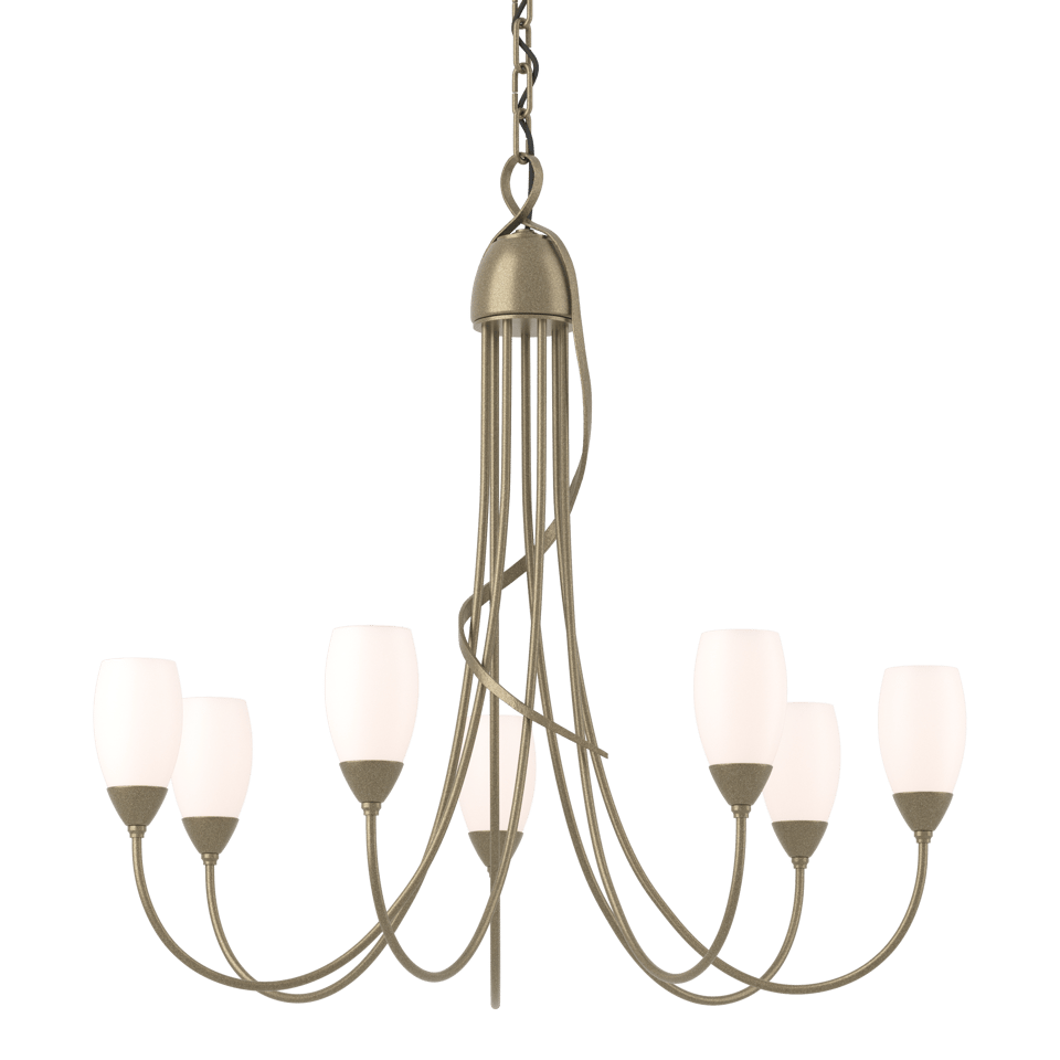 Flora 7-Arm Chandelier - Soft Gold by Hubbardton Forge