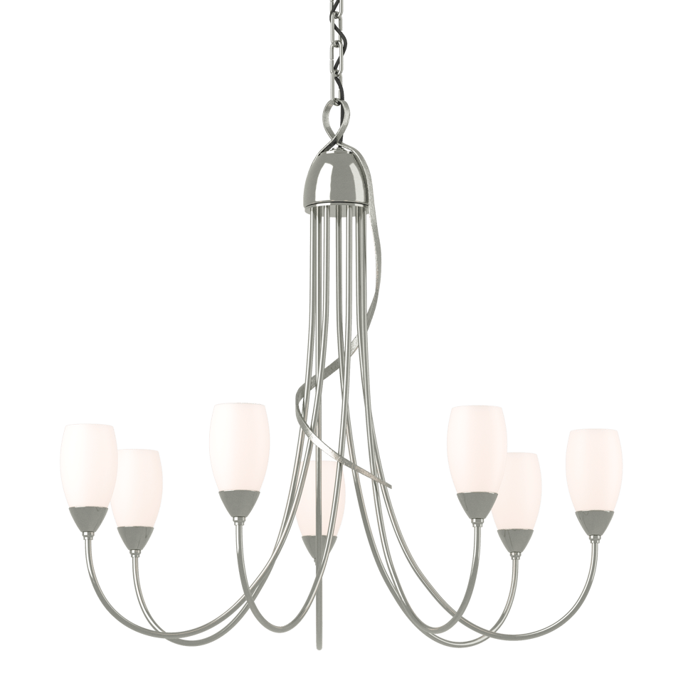 Flora 7-Arm Chandelier - Sterling by Hubbardton Forge