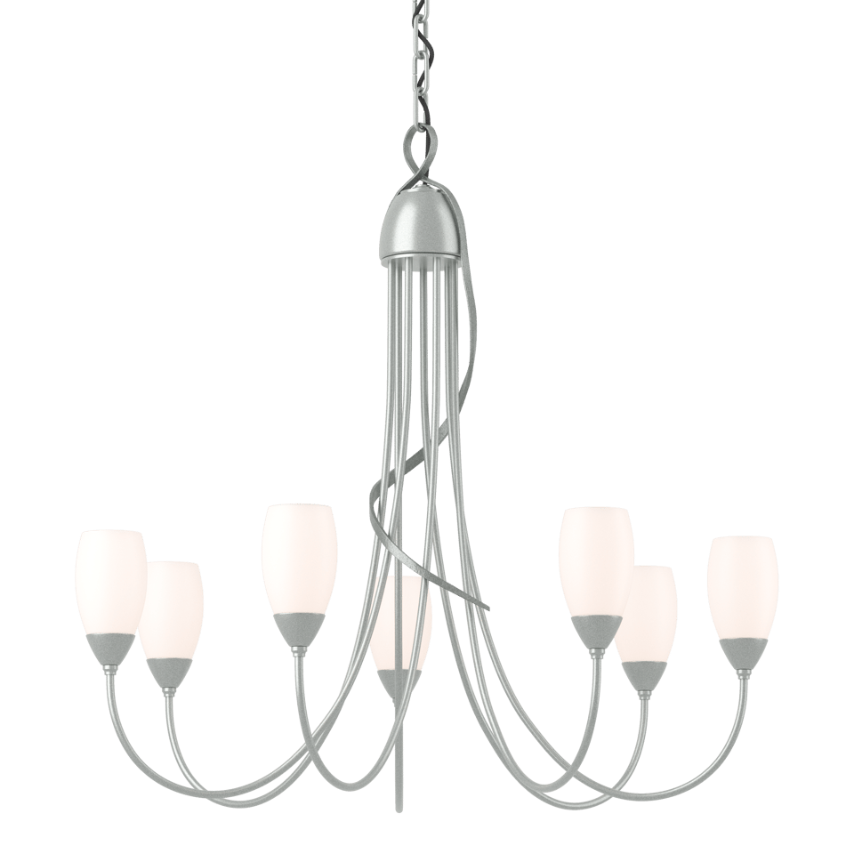 Flora 7-Arm Chandelier - Vintage Platinum by Hubbardton Forge