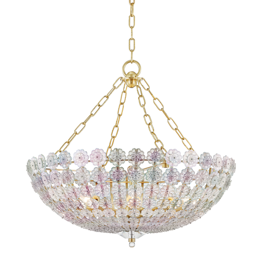 Floral Park Chandelier - Aged Brass by Hudson Valley Lighting