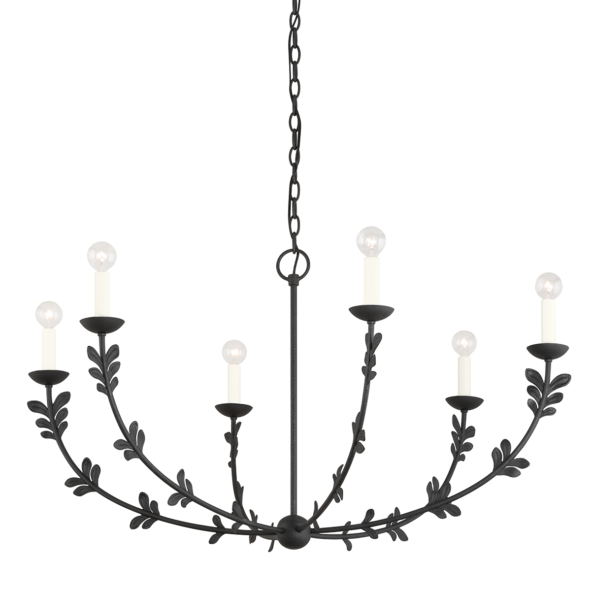 Florian Chandelier - 6-Light - Black Iron - Troy Lighting F4440-BI