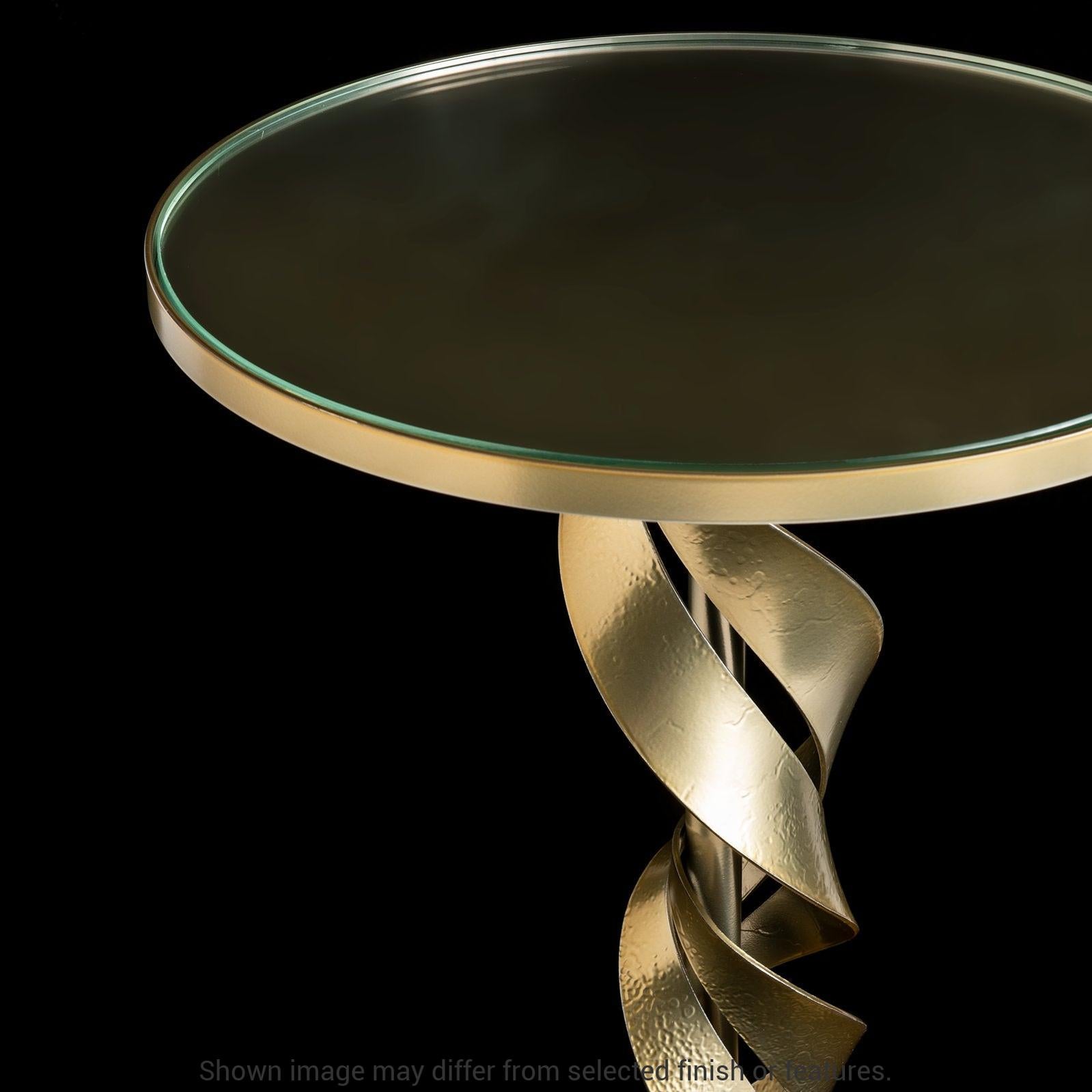 Folio Glass Top Accent Table - White by Hubbardton Forge
