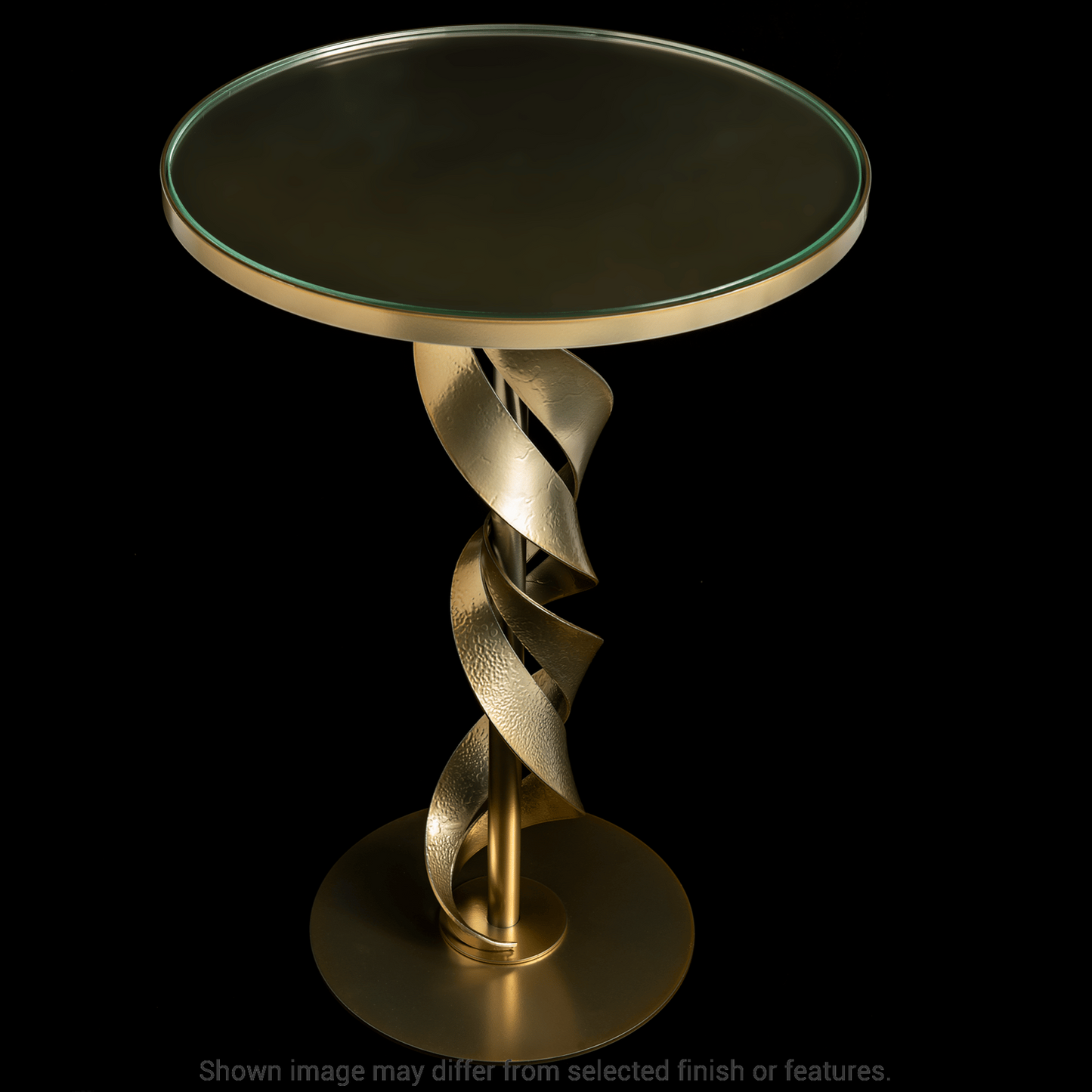 Folio Glass Top Accent Table - White by Hubbardton Forge