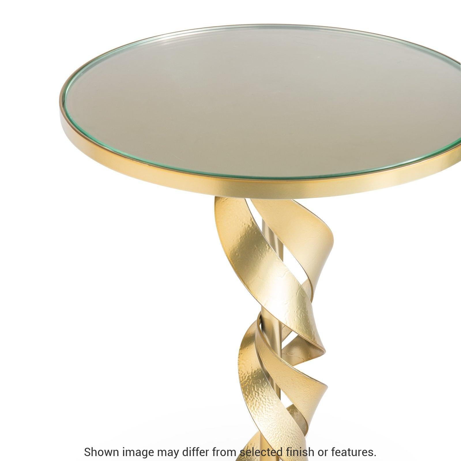 Folio Glass Top Accent Table - White by Hubbardton Forge