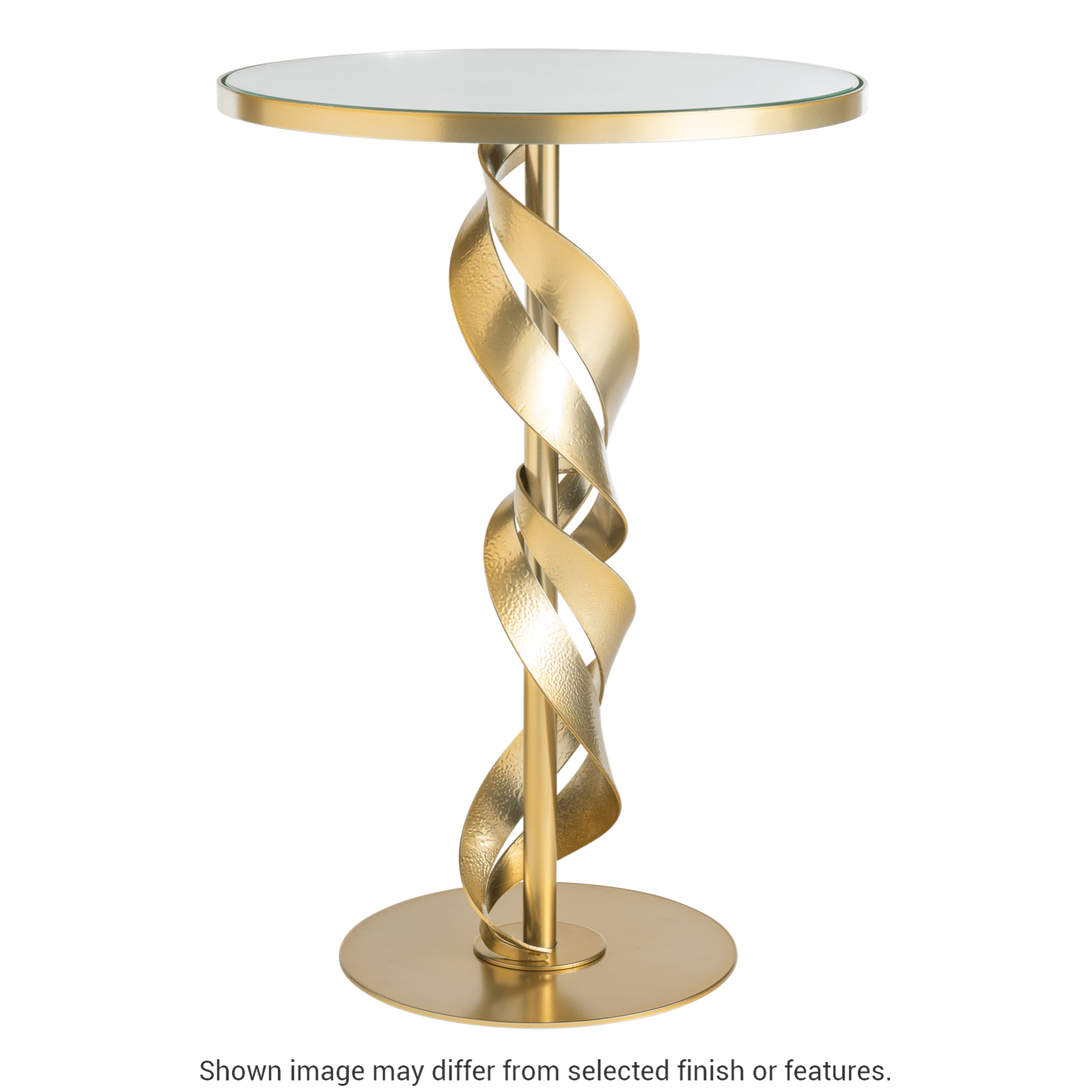 Folio Glass Top Accent Table - White by Hubbardton Forge
