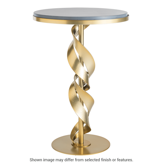Folio Wood Top Accent Table - Modern Brass - Maple Grey Wood Top Accent by Hubbardton Forge