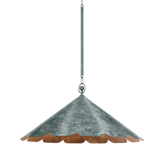 Folly Beach Large Pendant - Verdigris by Hudson Valley Lighting