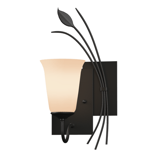 Forged Leaf Sconce - Black - Right-Facing by Hubbardton Forge