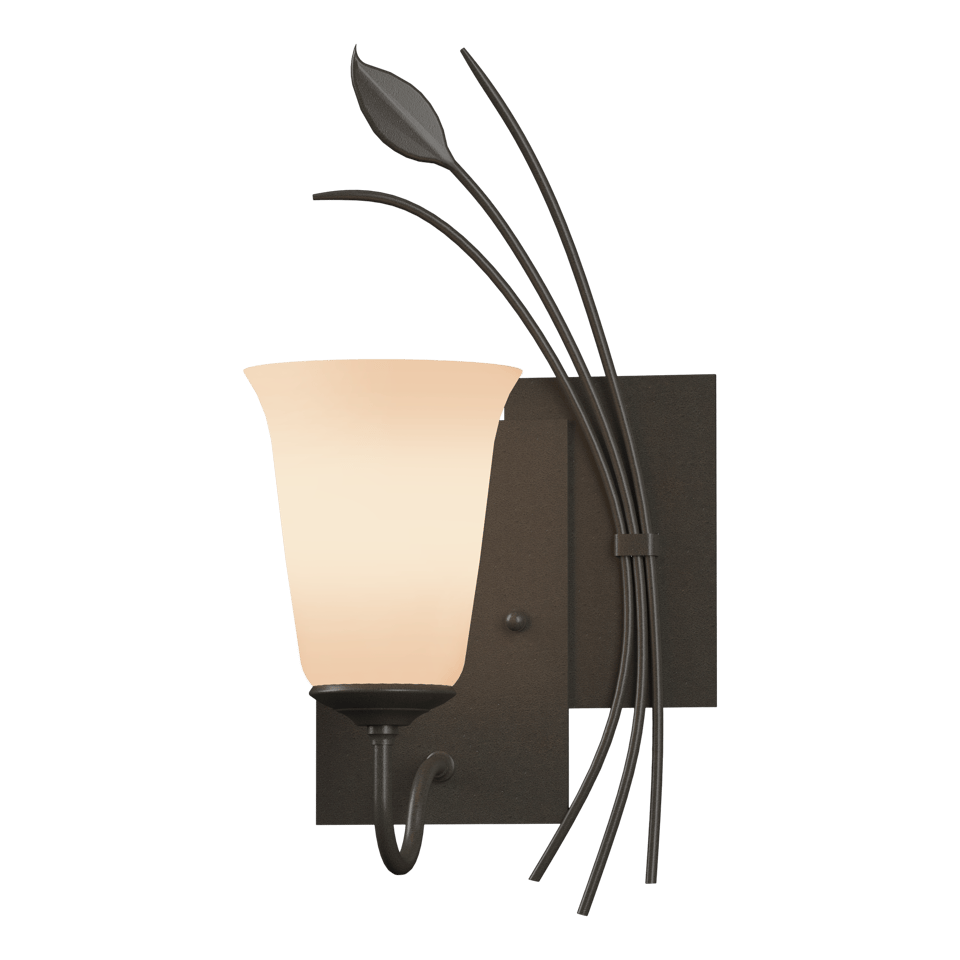 Forged Leaf Sconce - Dark Smoke - Right-Facing by Hubbardton Forge