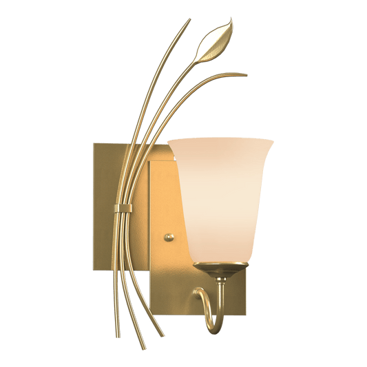 Forged Leaf Sconce - Modern Brass - Left-Facing by Hubbardton Forge